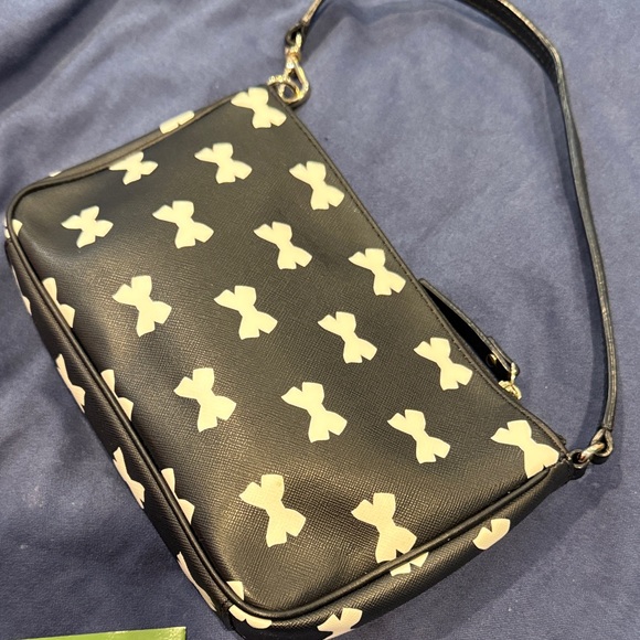 kate spade Black Bow-Print Bag - Picture 4 of 6